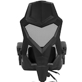 thumbnail of Chaise  Amstrad AMS-309-GREY noir & gris - Coussin lombaire - Tissu en maille respirante