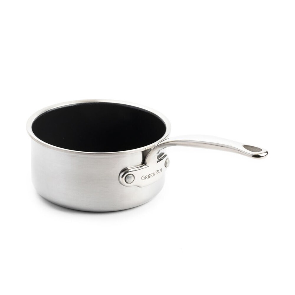 Casseroles Première 16 cm sans couvercle -  Argent Rond Inox Greenpan