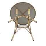 thumbnail of METRO Professional Tavolo Bistro, alluminio con finitura in bambù/vetro temperato, 70 x 70 x 74 cm, marrone