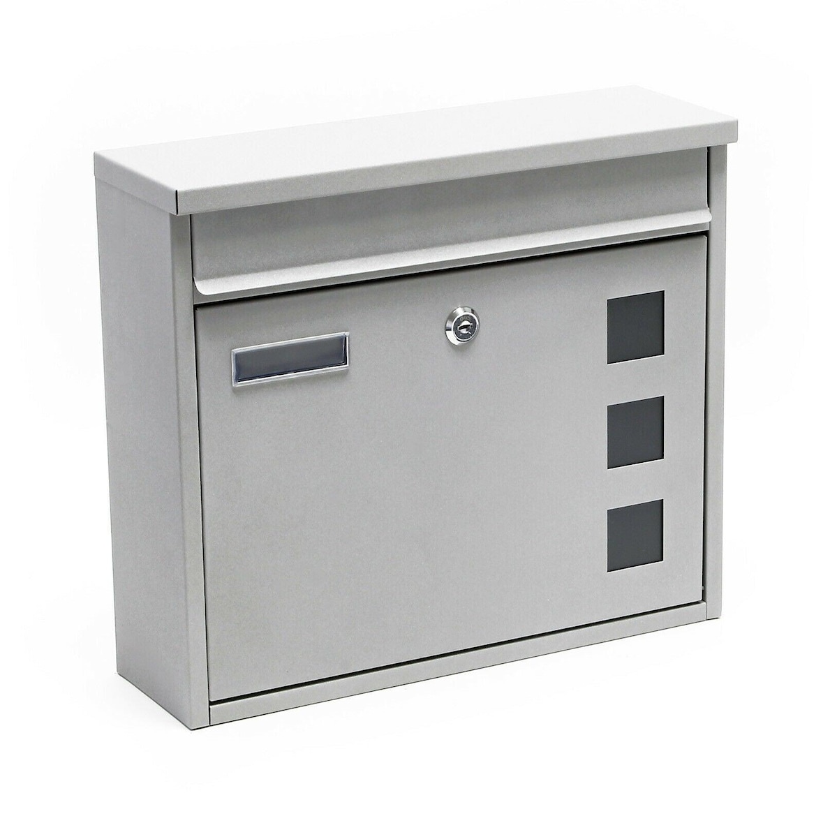Helloshop26 - Design-Wandbriefkasten silberverzinkter Stahl 16_0000076