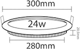 thumbnail of 24w Slim LED Panel Einbauleuchte Deckeneinbau Panelleuchte Deckenlampe Warmweiß Rund Ø 300mm