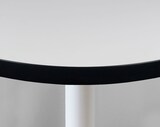 thumbnail of RestooTab - Tisch Rome XL weiß Ø120cm Dekor weiß schwarzen Kanten