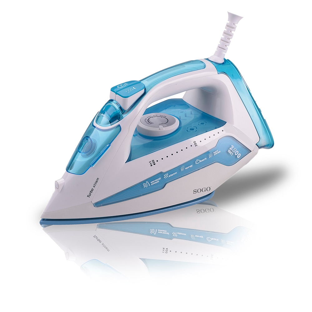 Plancha Profesional De Cerámica Sogo, 0.30L, 2800W - Azul