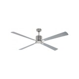 thumbnail of Deckenventilator mit WLAN CasaFan ECO NEO III 152 cm 942333 W Motor aus gebürstetem Chrom / Wendeflügel Weiß und Hellgrau