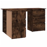 thumbnail of Scrivania Ad Angolo Rovere Fumo 145x100x76 Cm Legno Multistrato scrivania ufficio moderna economica