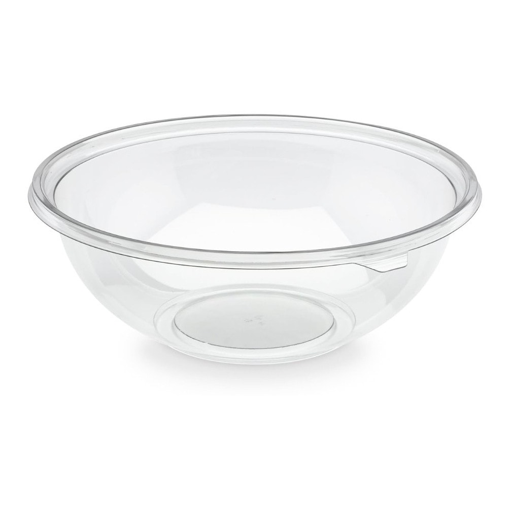 50 Saladiers Ronds Transparents Cristal 2250 ml D. 26 x H. 9 cm Élégants et Polyvalents en  PET (Réutilisable) - D-Work