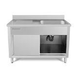 thumbnail of Fregadero profesional de acero inoxidable de 120 x 70 cm / Mueble bajo fregadero de 120 cm - Equipementpro