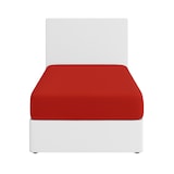 thumbnail of Benetton - Conjunto de 2 lençóis com elástico medindo 100x200cm + 30cm para uma cama de 90cm na cor Vermelho Arco-Íris.