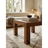 thumbnail of Rustikaler Couchtisch `Nako`: Sheeshamholz, quadratisch, handgefertigt, pflegeleicht. Braun, 60x60x40 cm | Kadima Design