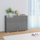 thumbnail of vidaXL Sideboard Hochglanz-Grau 107 x 35 x 76 cm