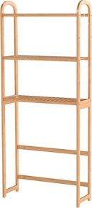 Bambus Flaschenkastenstnder "Flash" - Robustes Lagerregal fr Bro, Kche,  Garage oder Flur / 112 x 106 x 32 cm | METRO