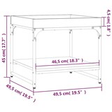 thumbnail of vidaXL Couchtisch Braun Eichen-Optik 49,5x49,5x45 cm Holzwerkstoff