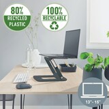thumbnail of LEITZ Ergo Supporto per Laptop Multi-Angolo Regolabile con 63% di Plastica Riciclata, per Laptop da 13" a 15", Grigio Scuro, 64240089