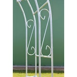 thumbnail of DanDiBo Rosenbogen mit Tür Verzinkt Breite 140 cm Rundbogen Feuerverzinkt Wetterfest Massiv Volleisen Rankhilfe