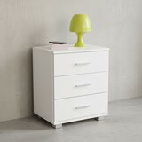 thumbnail of Nachtkonsole `Anapo` Holz: Modern, 4 Standfüße, melaminharzbeschichtet. Weiß, 45x34x54 cm | Kadima Design