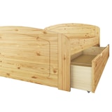 thumbnail of Funktions-Doppelbett Überlänge 200x220 Bettkasten Bettgestell Massiv Zubehör wählbar V-60.50-20-220 ohne Zubehör