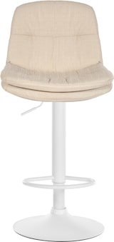 thumbnail of Barhocker Laurel Stoff creme/Metall matt weiss