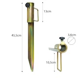 thumbnail of Sonnenschirmhalter 45cm Sonnenschirm-Dorn Bodenhülse sehr stabil verzinkt Ø 35mm