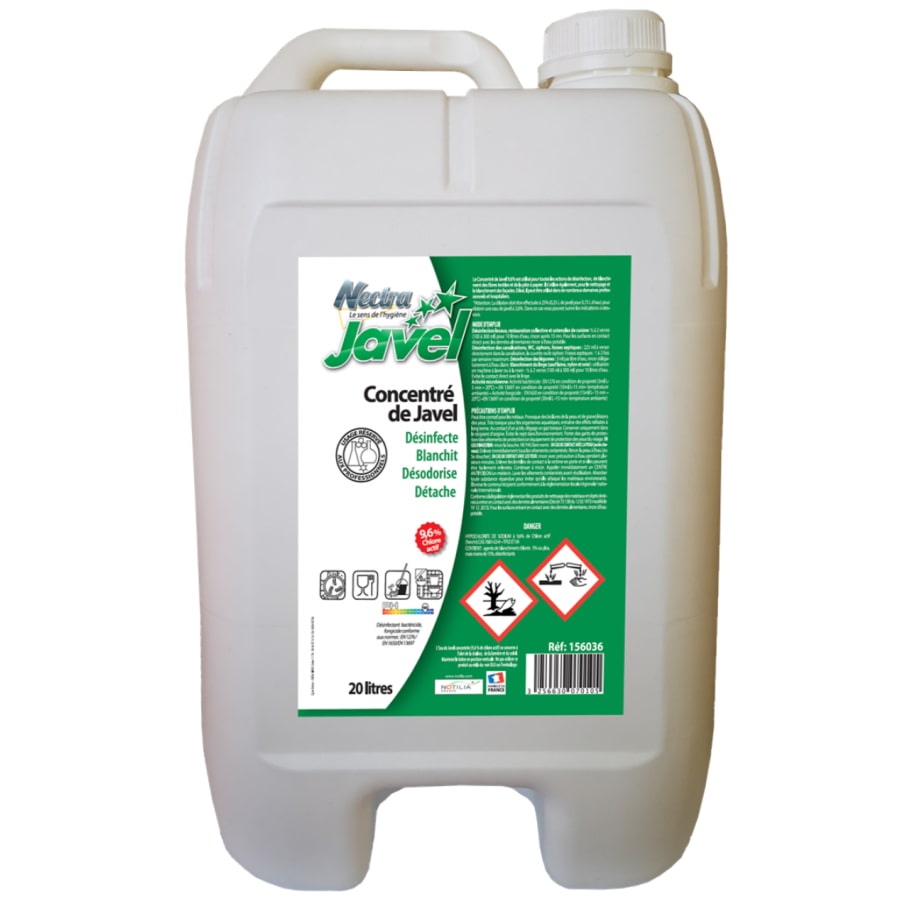 Javel concentrée 9,6 % 5L