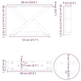 thumbnail of Helloshop26 - Set aus 2 modernen verstellbaren Couchtischbeinen 60 x 30 cm aus anthrazitfarbenem Stahl 02_0056976