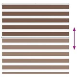 thumbnail of vidaXL Doppelrollo Braun 150x150 cm Stoffbreite 145,9 cm Polyester