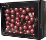thumbnail of 144 Glaskugeln am Draht 2,5cm Weihnachtskugeln Spiegelbeeren matt - kleine Dekokugeln Christbaumschmuck Weihnachtsdeko Dunkelrosa