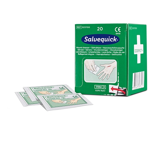 20 Cederroth Wipes Salvequick Wundreiniger refill für erste Hilfe Station REF 490920