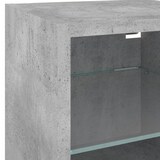 thumbnail of vidaXL 8-tlg. Wohnwand mit LED-Beleuchtung Betongrau Holzwerkstoff
