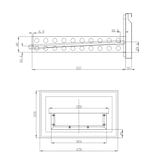 thumbnail of Mesa refrigerada de 6 gavetas, aço inox, refrigeração estática, 85 x 137 x 70 cm, GN1/1, 435 W, EASYLINE, 368L, 10016 Vaiotec