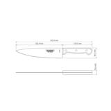 thumbnail of Tramontina LANDHAUS Kochmesser, 20 cm, Edelstahl, Holzgriff FSC-zertifiziert