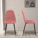 thumbnail of Silla de comedor Napier Naranja/Tela