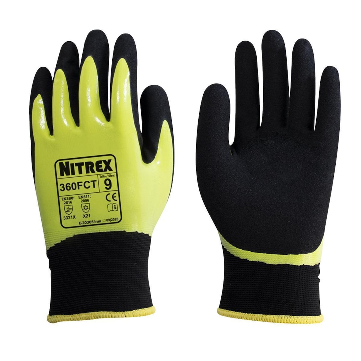 10 Paar Nitrex 360FCT | Mehrweghandschuhe | Gr. L | Industriehandschuhe