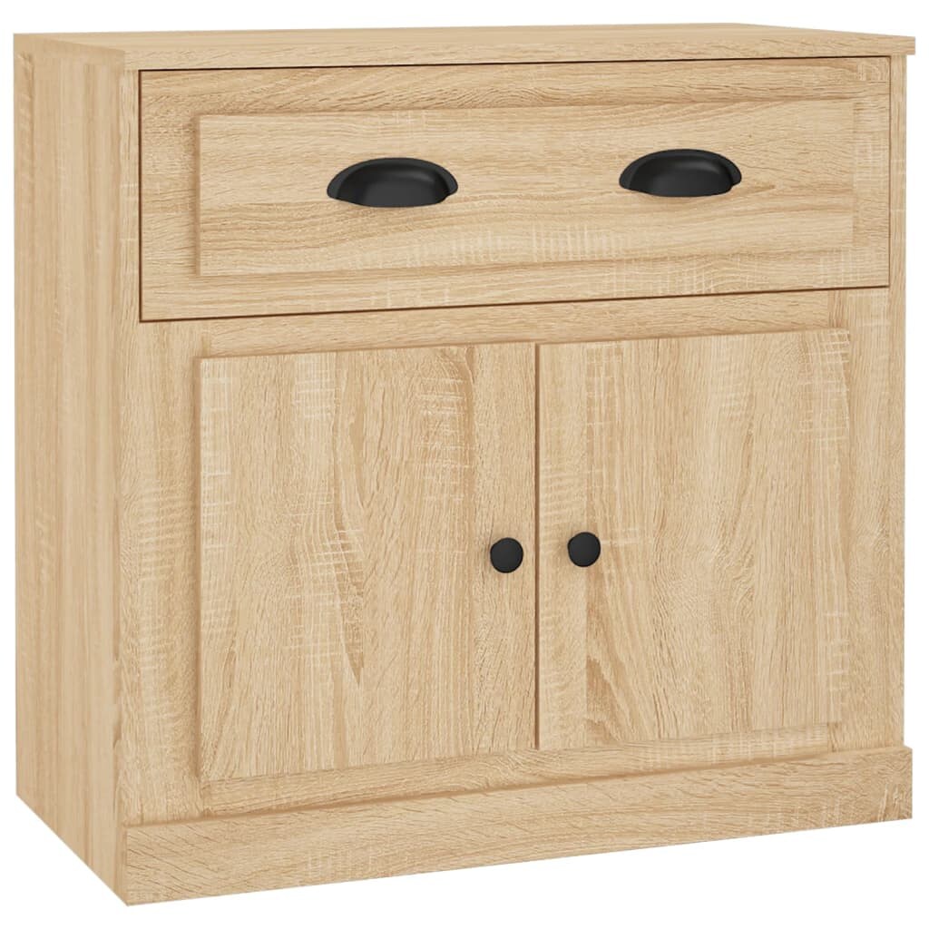 Helloshop26 - Buffet Sideboard Kommode Schrank Aufbewahrungseinheit Organizer Küche Wohnzimmer Sonoma-Eiche 70 x 35,5 x 67,5 cm 02_0031701