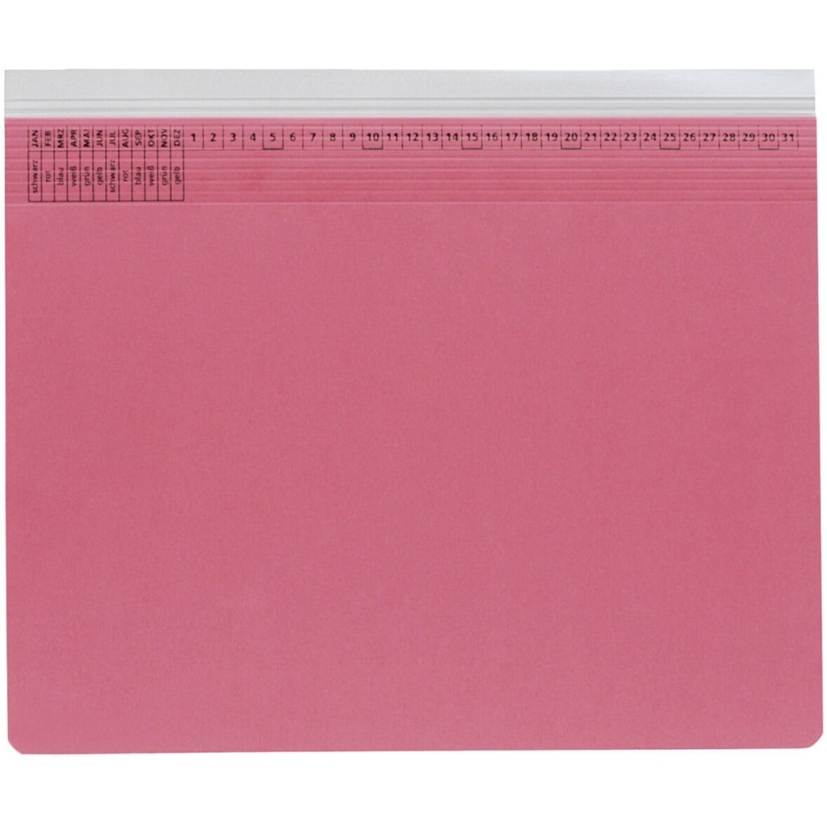 Kanzleihefter A gefalzt Rechtsheftung (kaufmännische Heftung) rot