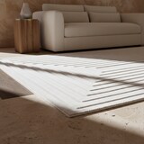thumbnail of Teppich Balkon 3D-Effekt Pflegeleicht Waschbar Strapazierfähig Terrasse Küche Creme 280x370 cm OEKO-TEX Gekettelt – ORTLER von Kadima Design