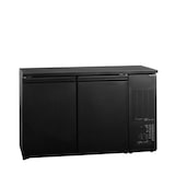 thumbnail of TEFCOLD Refrigerador de barriles, acero y vidrio, 1350 x 590 x 860 mm, refrigeración profesional, Negro