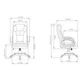 thumbnail of Silla de oficina con asiento en símil piel color Blanco. Modelo Elisabeth