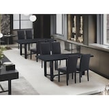 thumbnail of METRO PROFESSIONAL Chaise de restaurant rembourrée Valmy II, lot de 2, bois/simili cuir, noir