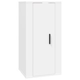 thumbnail of Set de muebles de TV 2 piezas madera contrachapada blanco