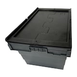thumbnail of Caisse de transport/stockage en plastique avec couvercle attaché - 600 x 400 x 320 mm - VOGUE