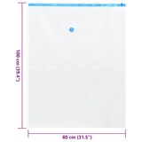 thumbnail of vidaXL Vacuüm opbergzakken 20 pcs Transparant en blauw 100 x 80 cm