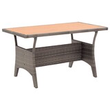 thumbnail of vidaXL 3-tlg. Garten-Essgruppe mit Grau Kissen Poly Rattan