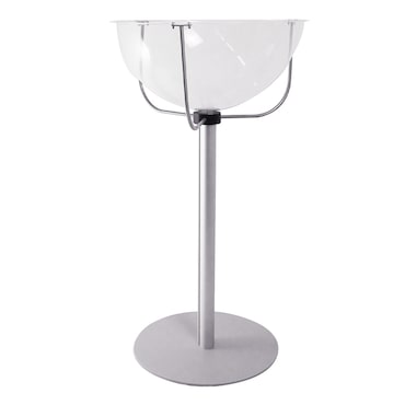 Danieli - Bancarella Espositore da Terra con Mezza Sfera in Acrilico Trasparente e Base in Metallo.