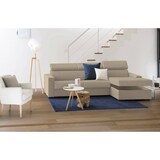 thumbnail of Dmora Divano Letto Alberta, Divano ad angolo, 100% Made in Italy, Sofà con apertura girevole, con Penisola contenitore Destra, Cm 280x95h85, Beige