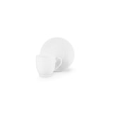 thumbnail of Excelsa set de 6 tazas de café con platillos Simple White porcelana 10 cl blanco