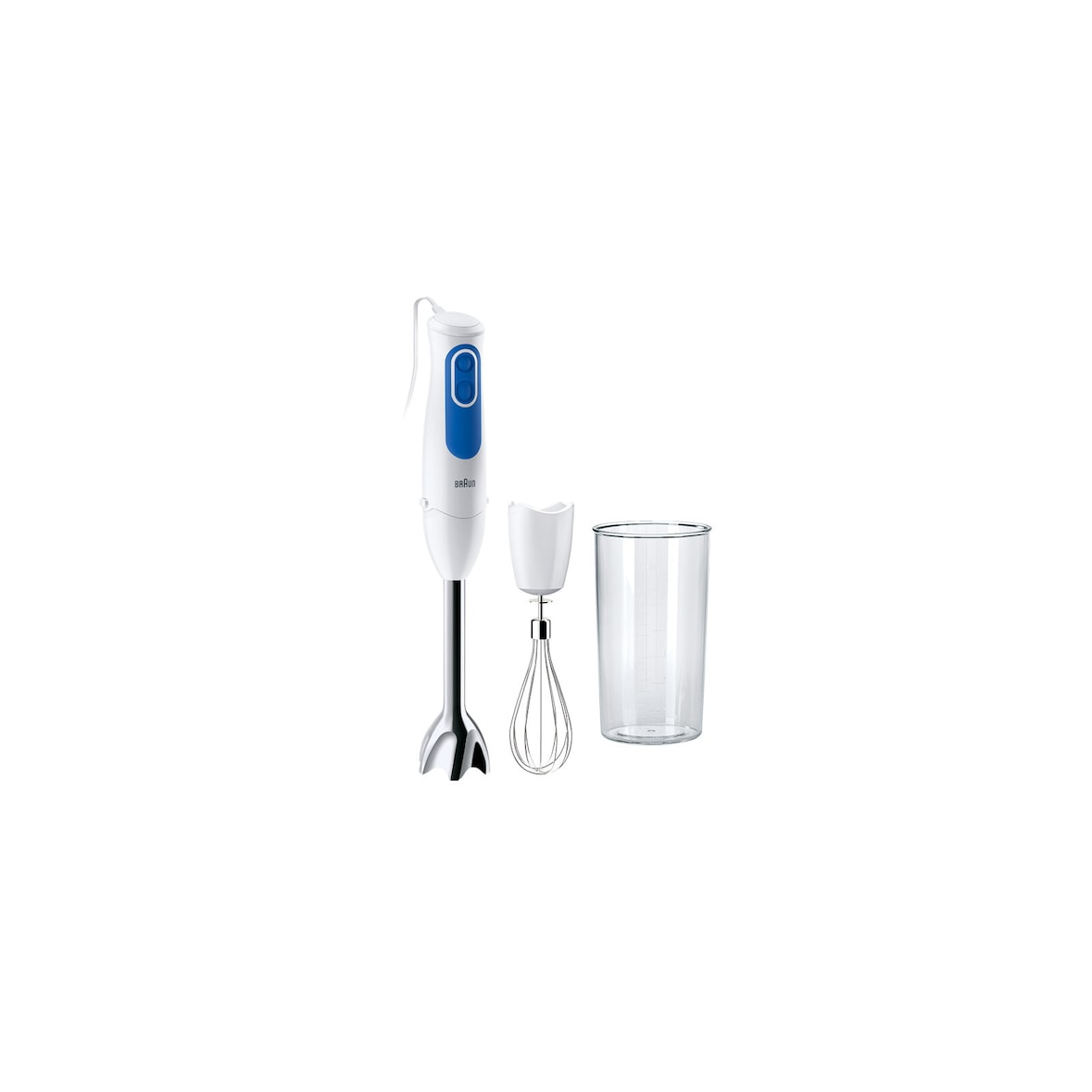 Braun Frullatore a immersione Multi Quick 3 0,6 L Blu, Bianco 700 Watt
