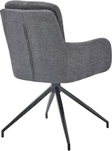 thumbnail of Décoshop26 - Esszimmerstuhl x1 komfortabel und modern mit Drehfunktion dunkelgrauer Stoffbezug Metallgestell 10_0007176