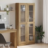 thumbnail of vidaXL Hoge kast 82,5x30,5x185 cm bewerkt hout artisanaal eikenkleur