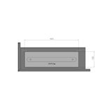 thumbnail of Corner 600 Left SimpleFire eingebauter Bioethanol-Kamin mit Glas