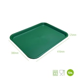 thumbnail of Plateau Fast Food 41 x 30 cm. Couleur vert. (Lot de 12 unités). DENOX.